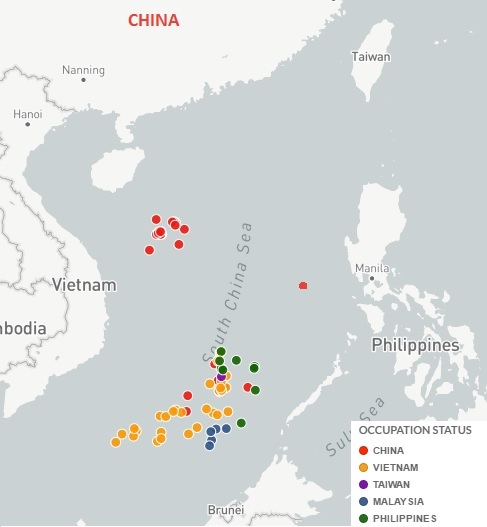 Ocupacion mar de sur china