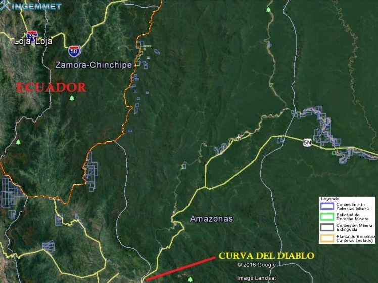 Cordillera del condor consesiones mineras
