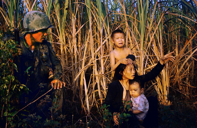 Korean Soldier with Vietcong Family