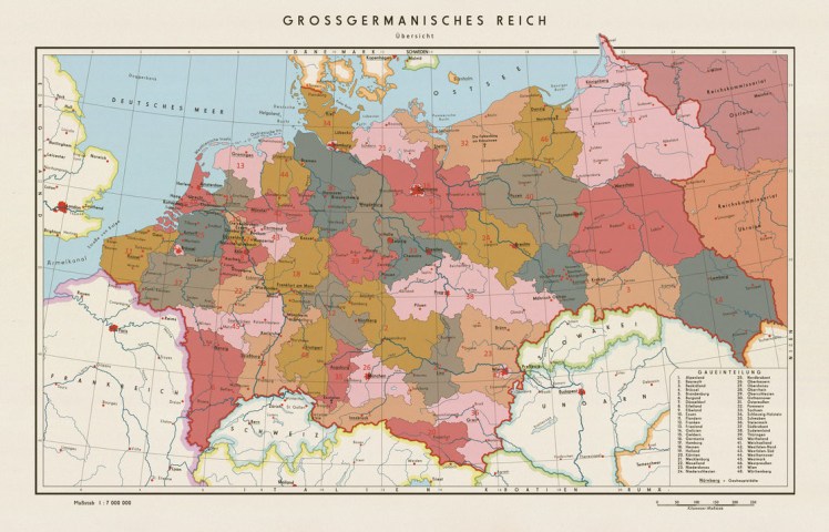 Mapa de alemania IV reich