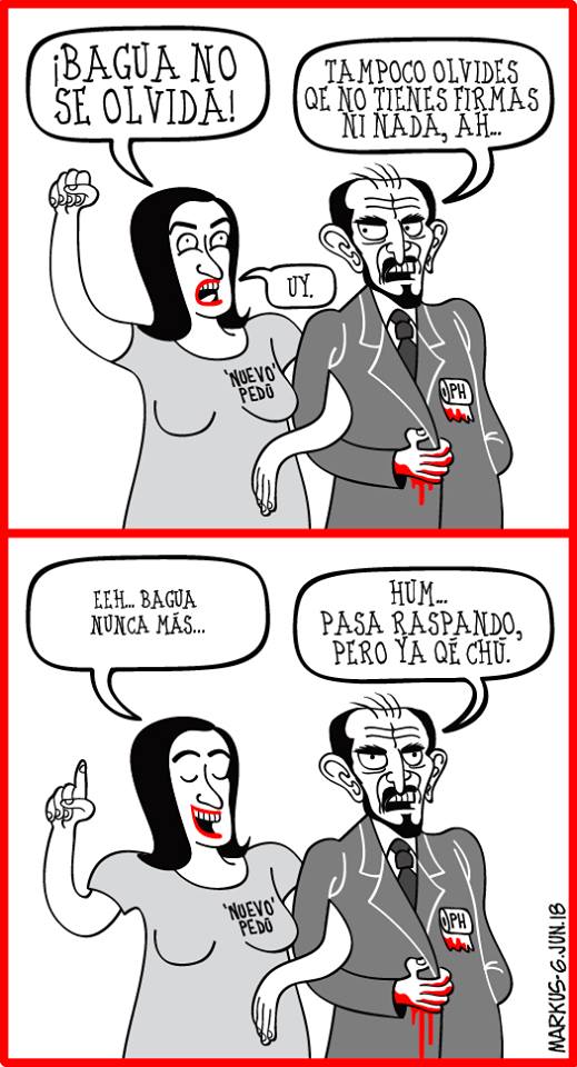 La candidata de Nuevo Perú y Jehude Simons